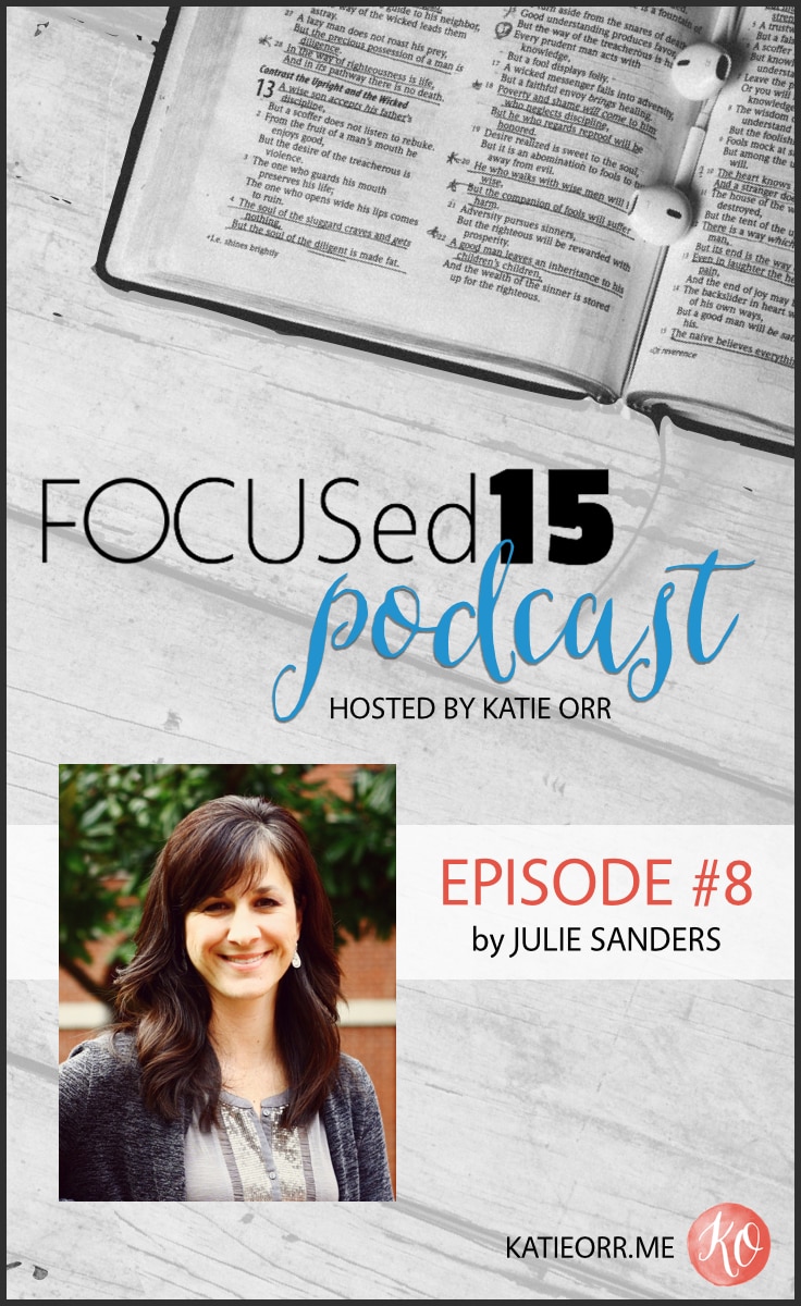 FOCUSed15 Podcast {Julie Sanders}