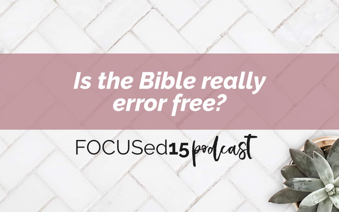Is the Bible really error free