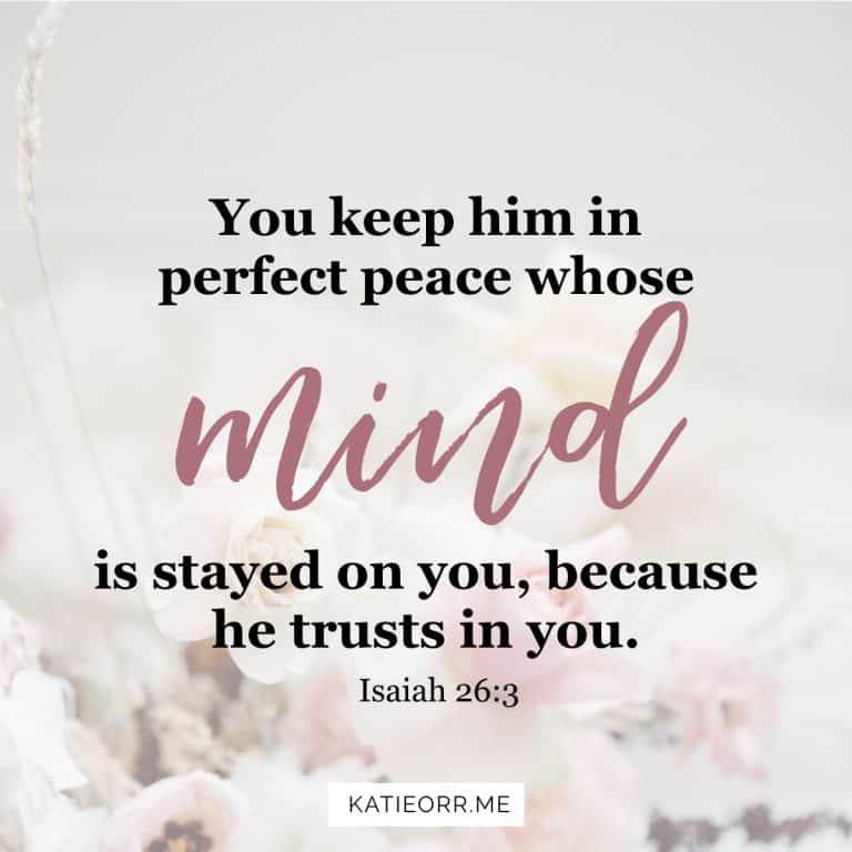 Bible verses about our thought life  Katie Orr