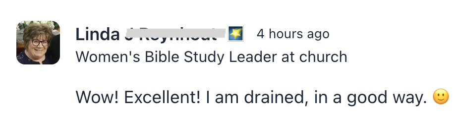 drained in a good way