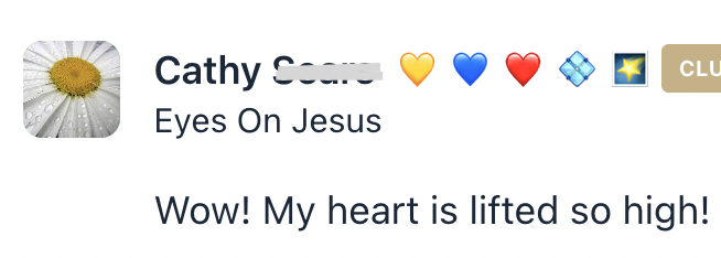 heart is lifted so hight